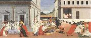 Three miracles of St Zanobius,reviving the dead Sandro Botticelli